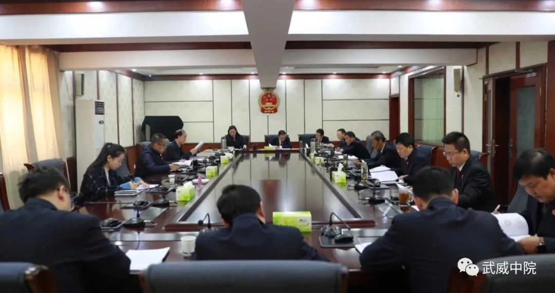 【队伍教育整顿】省法院党组成员、副院长杨险峰督导调研武威法院队伍教育整顿工作