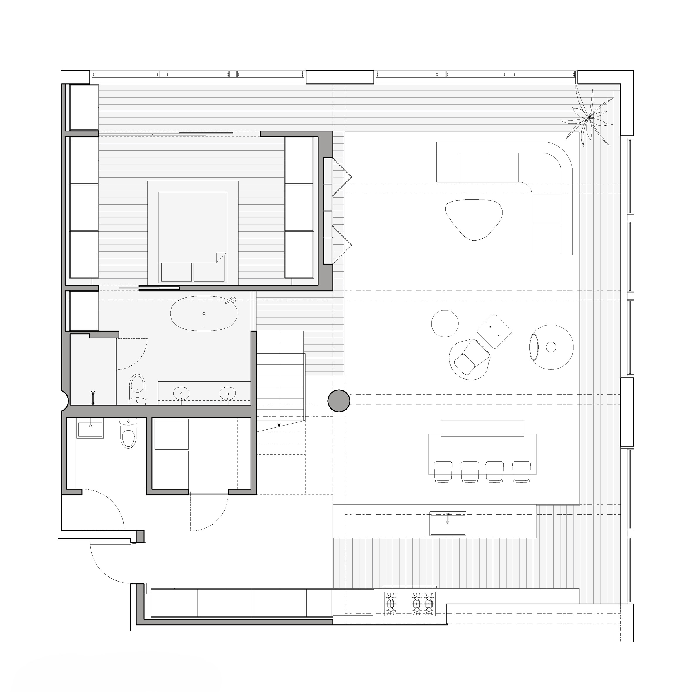 209m²工业风公寓，双层LOFT体量交错好似垂直园林