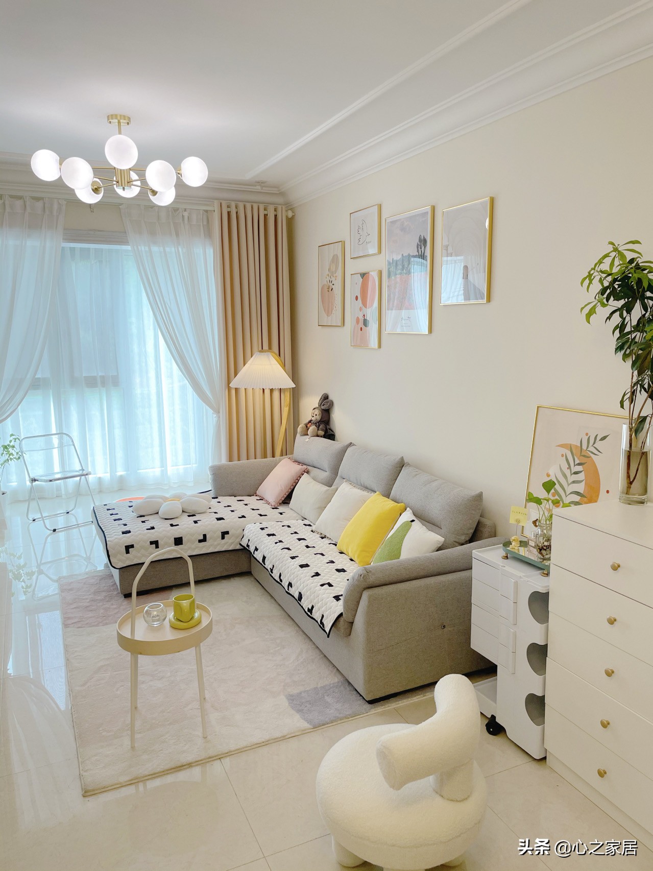 77㎡精装修设计的时尚清新，少花钱也能拥有好家装，关键是要用心