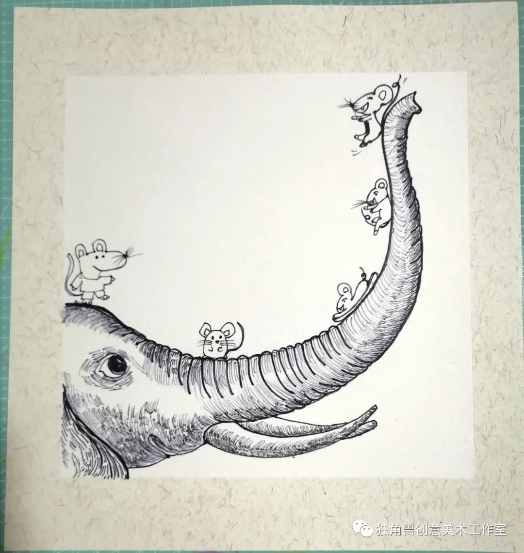 绘画教程 | 老鼠和大象
