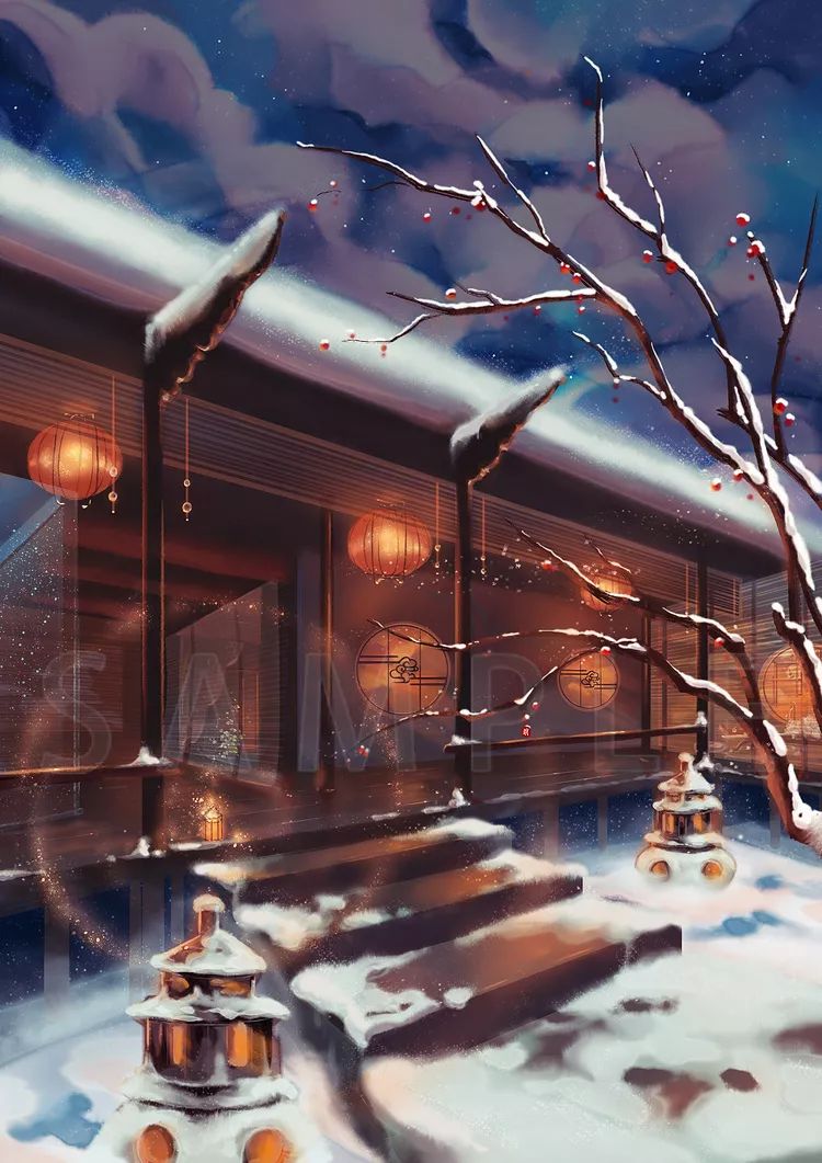 古风美景 | 夜灯缈澜，飞花自在