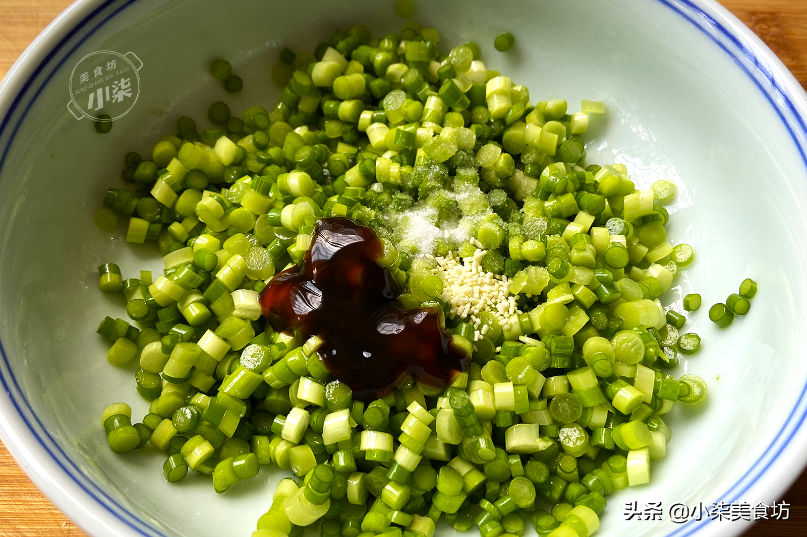 图片[6]-【蒸蒜苔】做法步骤图 买来切碎蒸一蒸 蘸酱吃真香-起舞食谱网