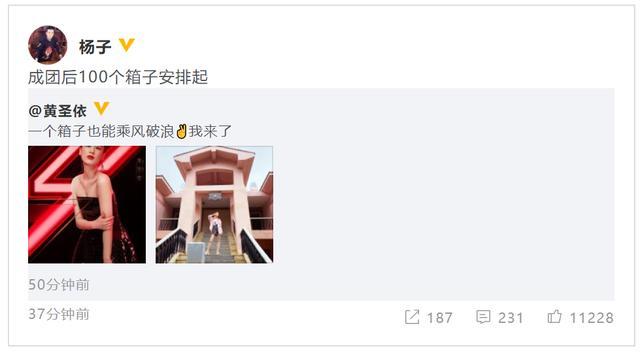 黄圣依只带1个箱子录《乘风破浪的姐姐》？杨子