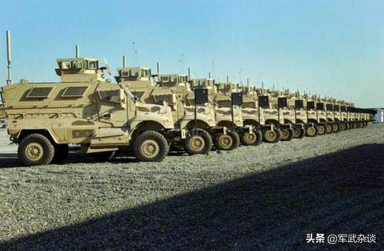 12万美元1辆美制防地雷反伏击车，阿联酋5.56亿美元，买了4569辆