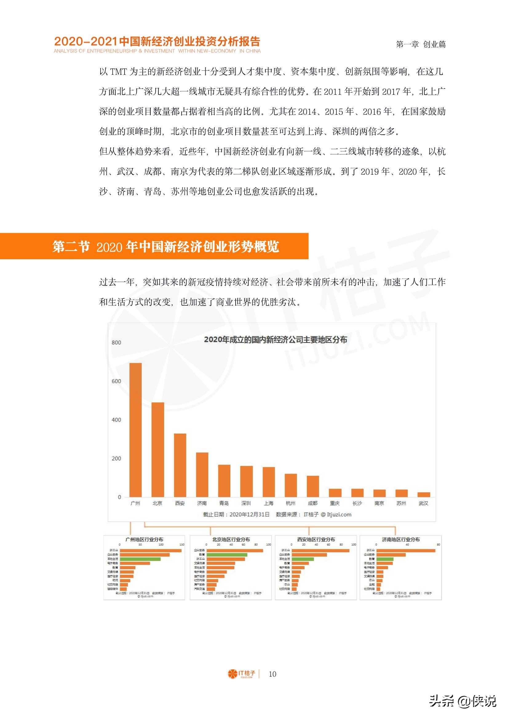 2020-2021中国新经济创业与投资分析报告（125页）