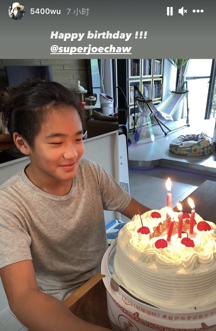 曹格晒照为儿子庆生，13岁Joe长成帅气少年，Grace姐姐可爱出镜