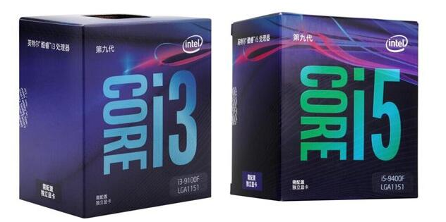 intel9代i3-9100F和i5-9400F主要参数差别