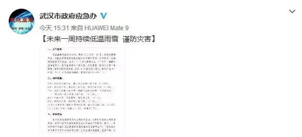 最新预报!周六武汉中到大雪,局部暴雪!一连下4天……|睡前嘿嘿嘿