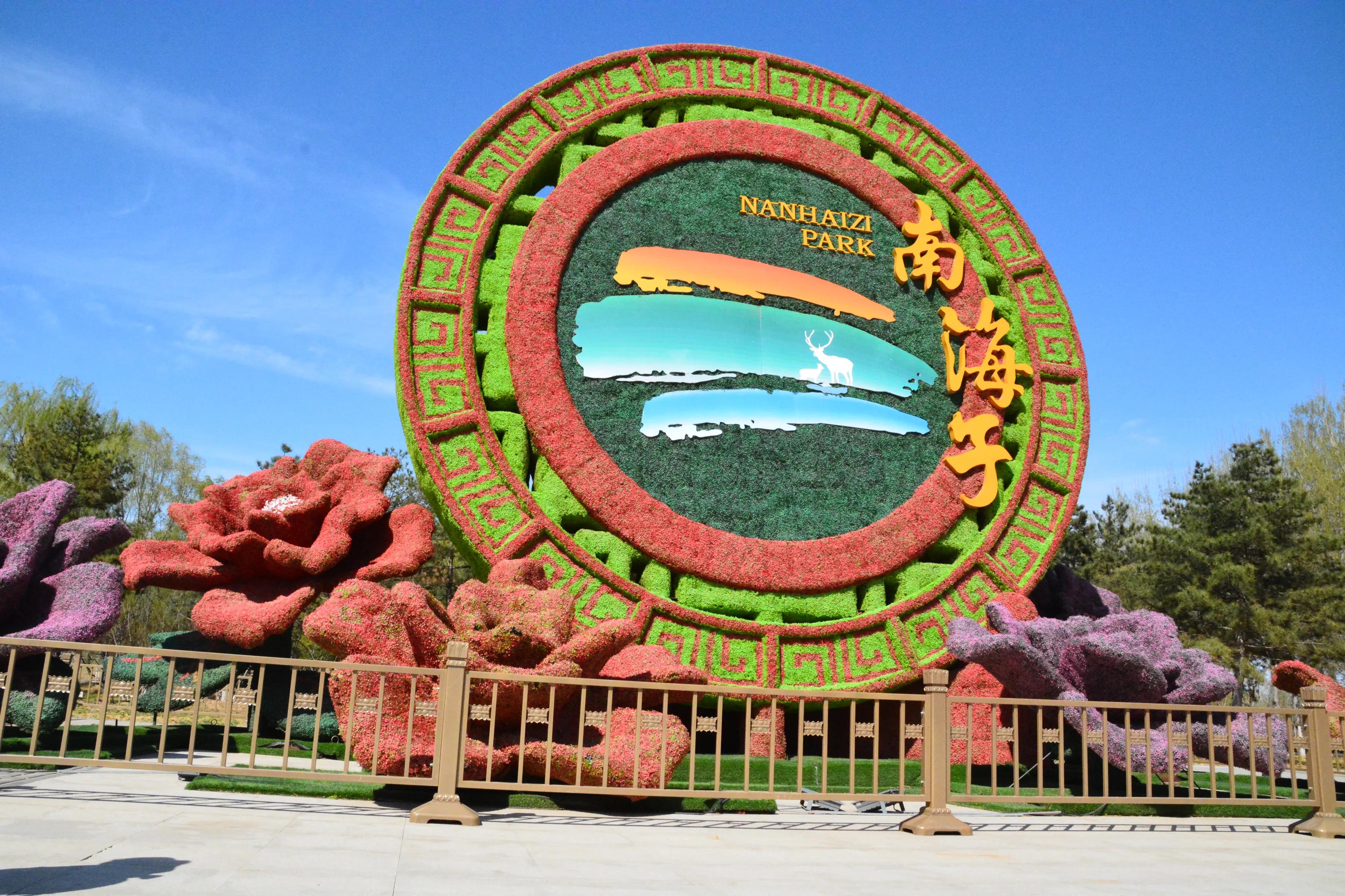 北京市大兴区南海子公园为游客免费接种新冠疫苗