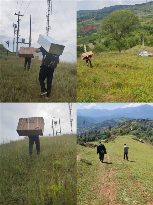 5G基站也怕热！海尔人背空调上山：给基站降温