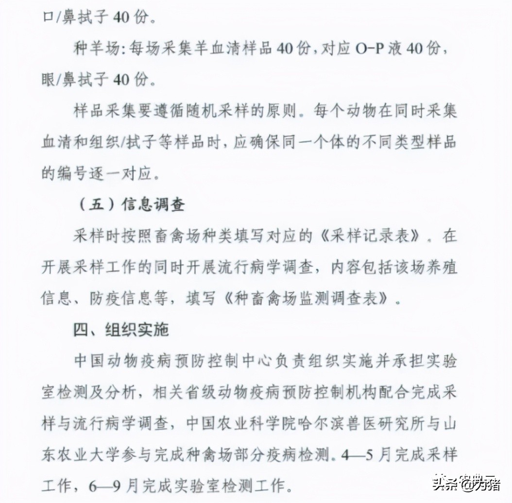 农业部发布2021-2025年疫病检测计划！包含非洲猪瘟、蓝耳病...