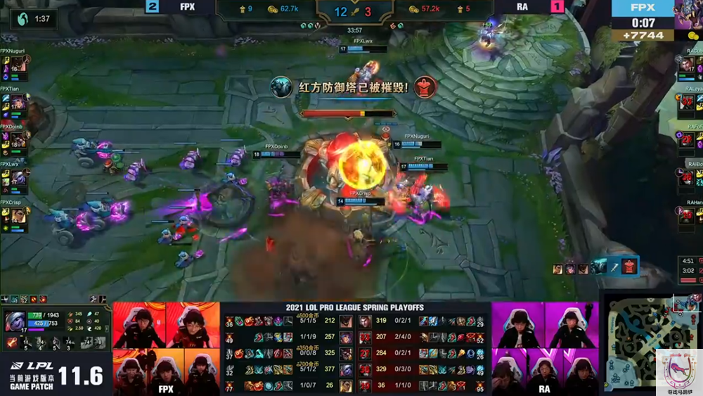 FPX beats RA promotion! IBoy god a day of ghost a day