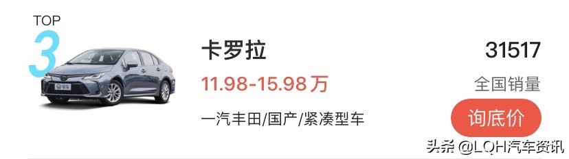 日系的两款“省油王”，一公里不到3毛钱，卡罗拉、凌派怎么选？