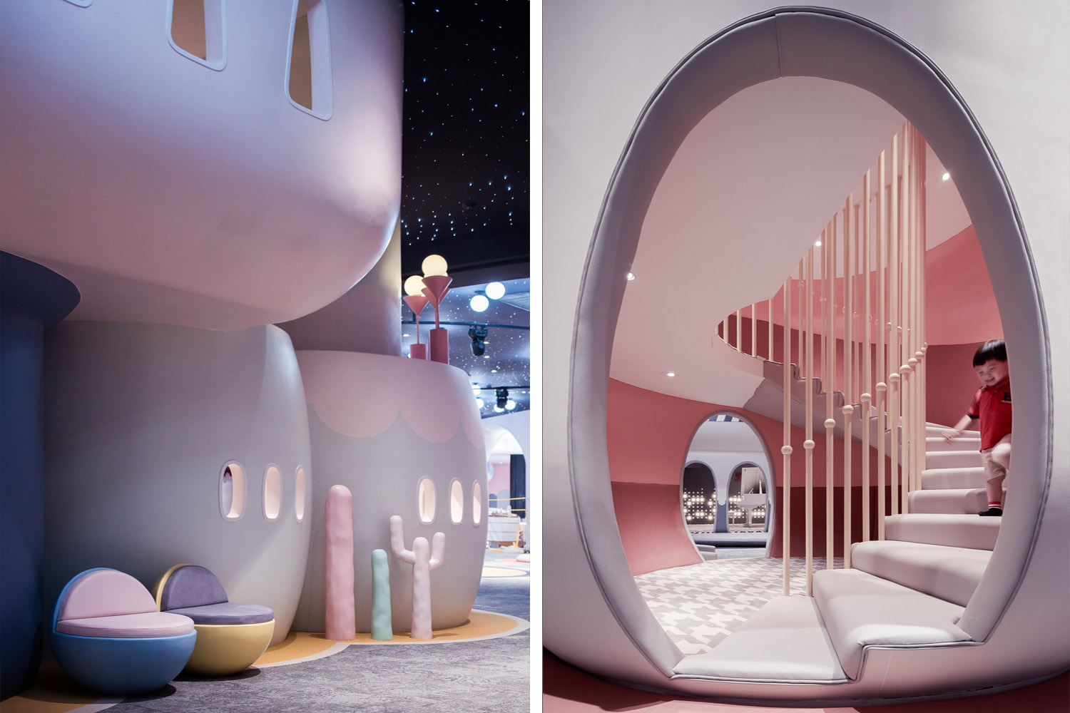 杭州星光奈爾寶家庭中心設計，隱藏在親子互動間的跳色美學