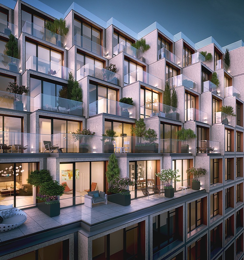 這是日本�窯洞房�，嵌入山體打造梯田式集合住宅，庭院搬屋頂上