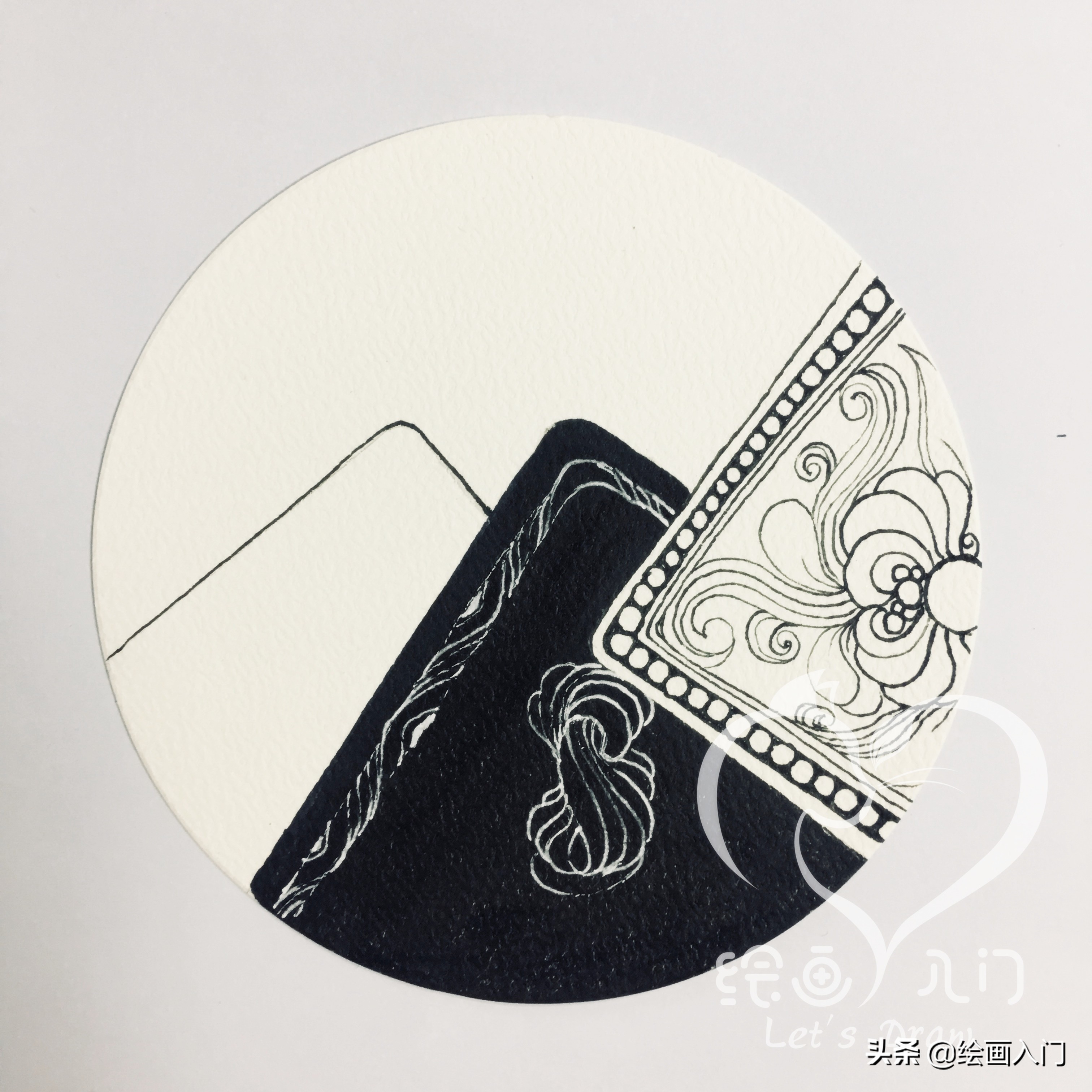 分解步骤│万物皆可画，禅绕画有无数种玩法等待你去探索