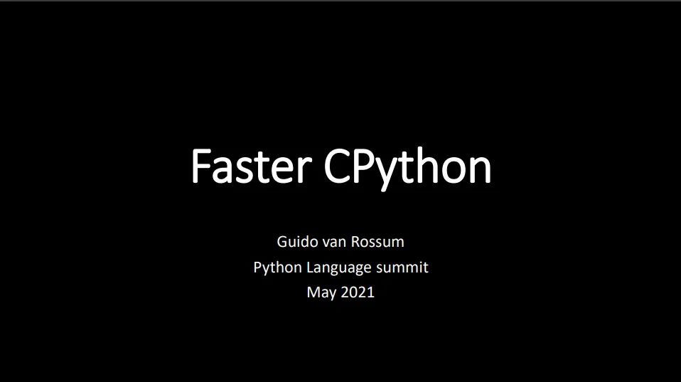 Python 之父爆料：明年至少令 Python 提速1倍