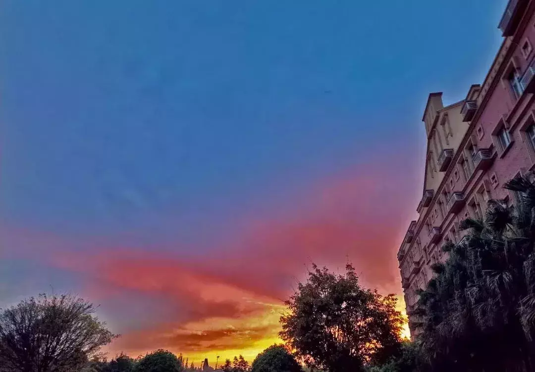 There is fine day not merely after the rain of school of duty of hope ｜ hope, the rosy clouds that still has string of hold up popular feeling is all over the sky...