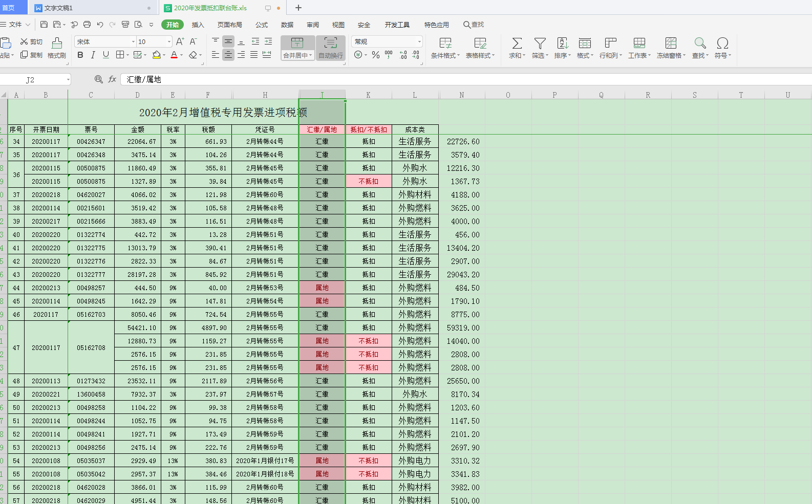 Wps表格如何快速自動標記不同項？