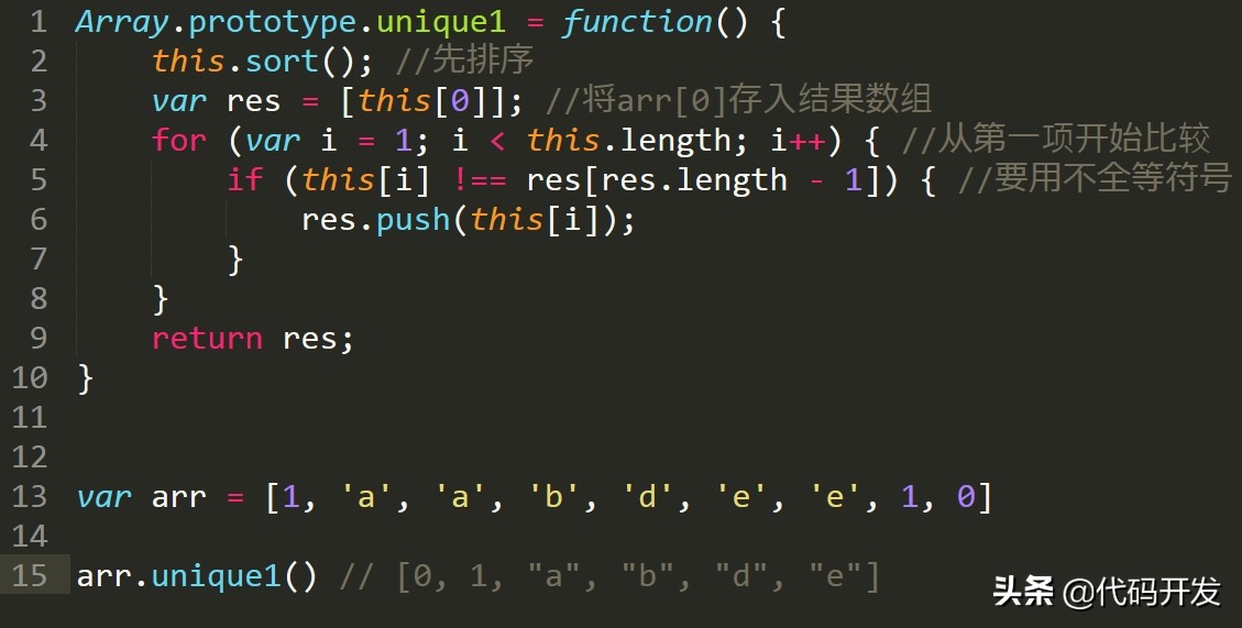 JavaScript数组去重的方法有哪些？学会这9招，再也不怕算法题了