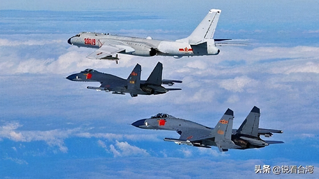 大陸軍機再次飛越�海峽中線� 台軍驚呼：解放軍採�切香腸戰術�