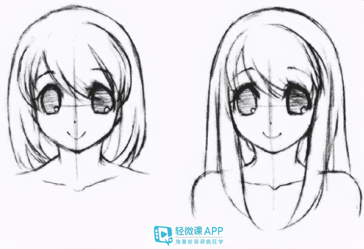 干货哦教你画漫画女生的长卷发