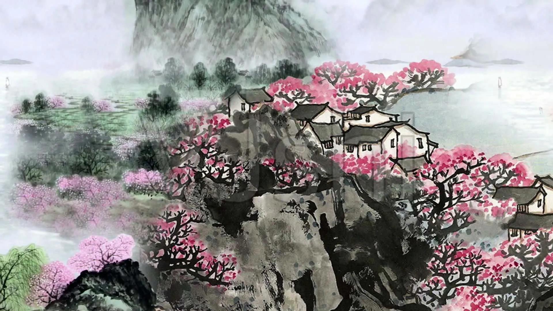 歷代題畫詩賞析 雨前雨後花滿川 春風浩蕩殊可憐 明 貝瓊 資訊咖